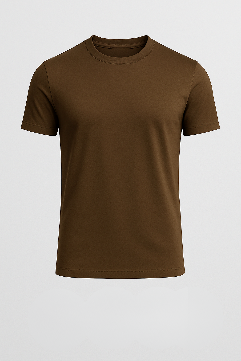 高品質コットンのスリムフィットTシャツ