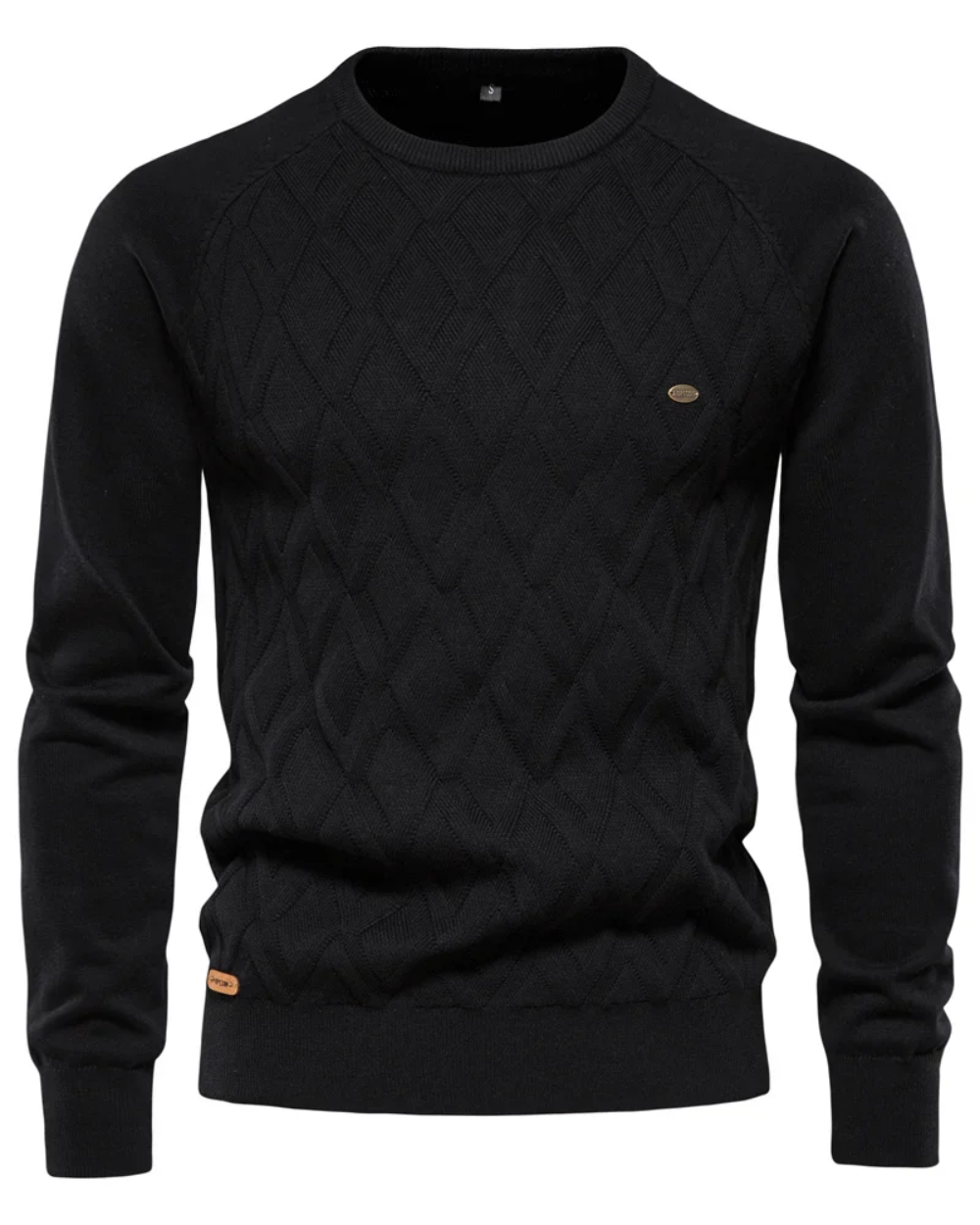 タータンデザインのメンズセーター V2