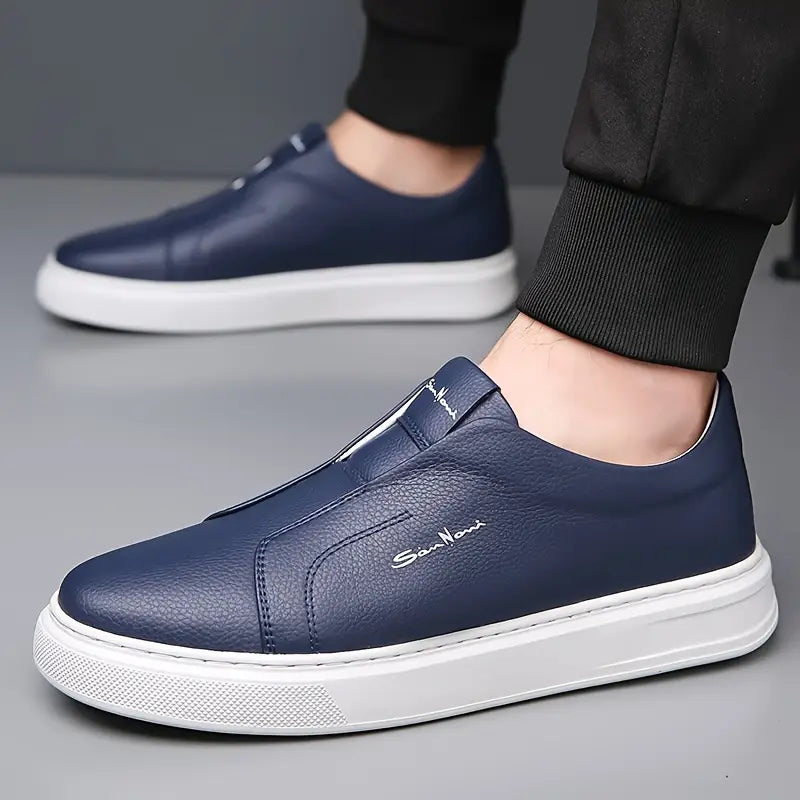 レザー スリッポン シューズ