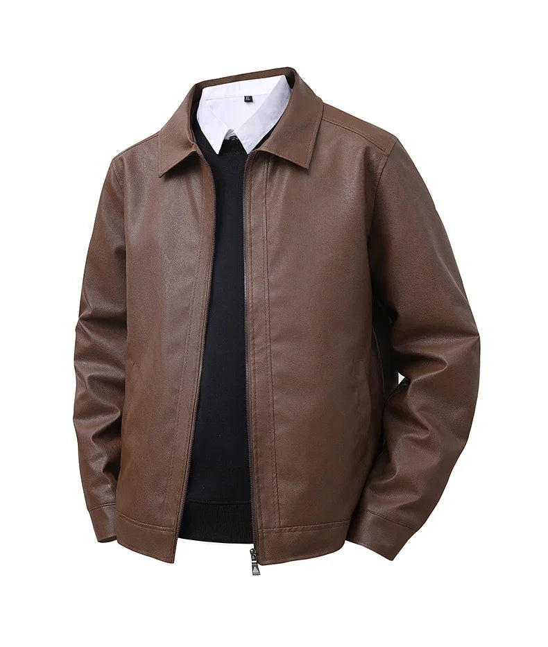 エレガントレザー ボンバージャケット