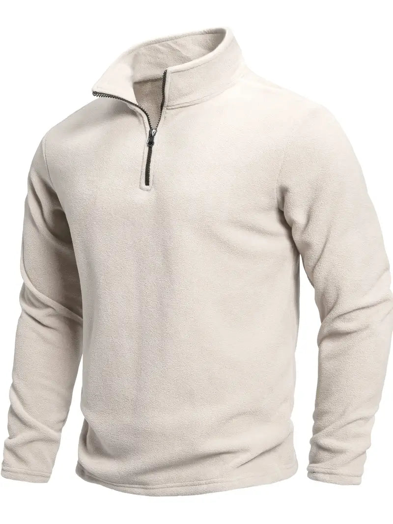 長袖ジップセーター