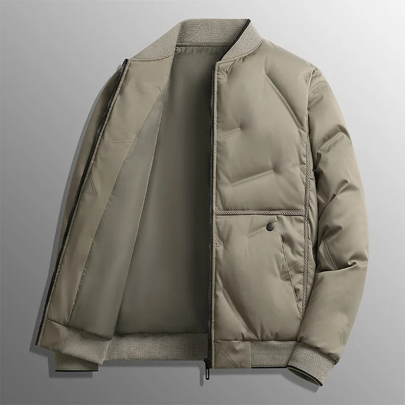 エレガントなコットンベースボールジャケット