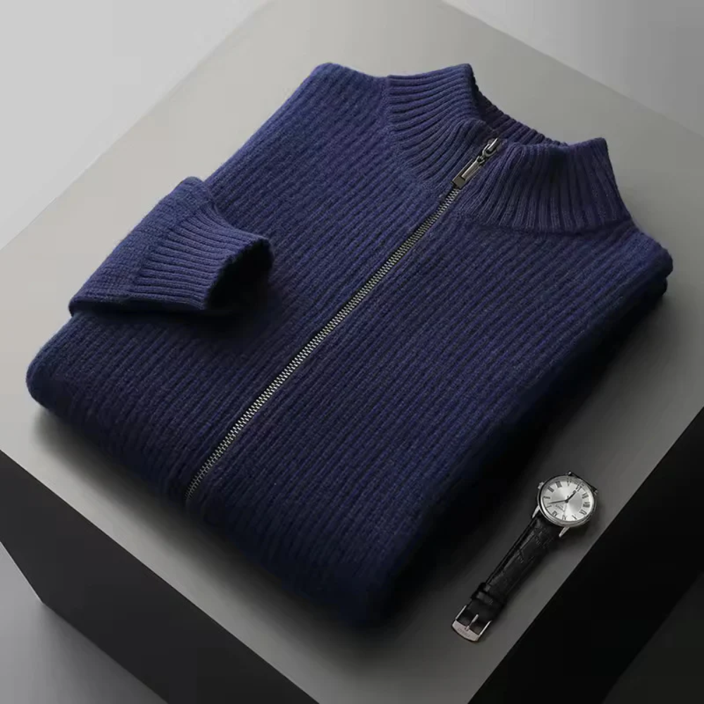 セイシェルカシミアリブベスト